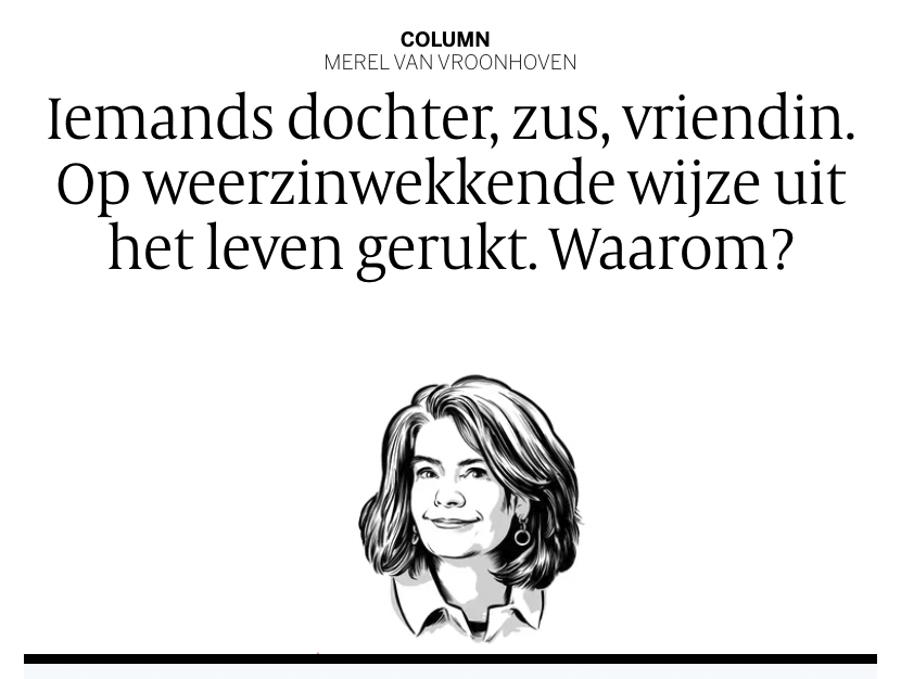 Column Merel van Vroonhoven 7 oktober 2022