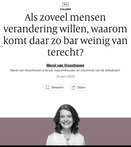 Merel van Vroonhoven 19 april 2025