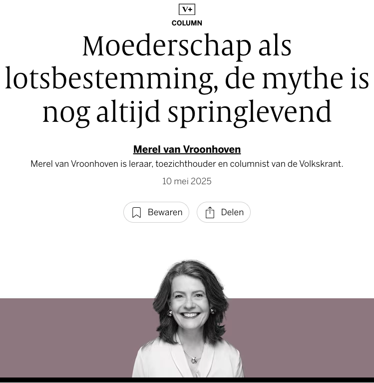 Merel van Vroonhoven column 10 mei